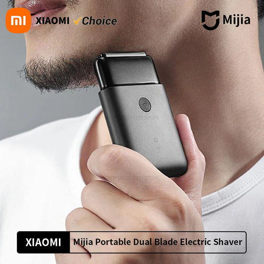 Xiaomi Electric Shaver, Dual Blade, High-Speed, IPX7 Waterproof, Portable Razor