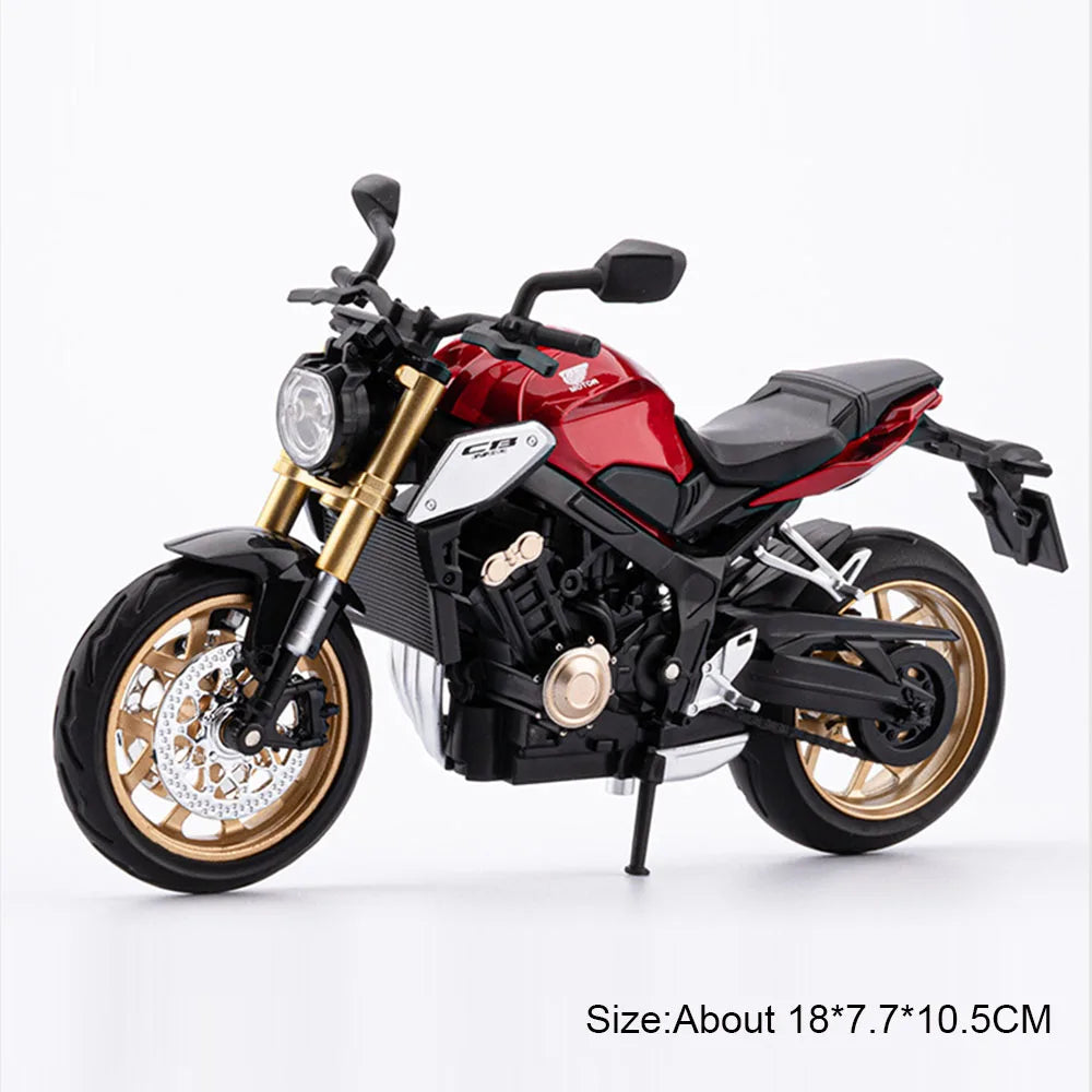 1:12 Honda CB650 CBR1000 Miniature Motorbicycle Alloy Diecast Model Toys Car Sound Light Shock Absorption Cars Boy Birthday Gift
