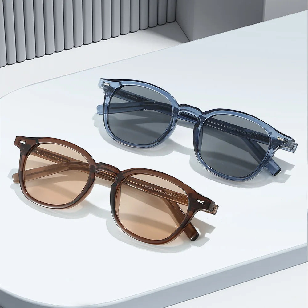 JNPCXI New Vintage Round TR90 Sunglasses Women Luxury Oval Fashion Men Sun Glasses Oculus UV400
