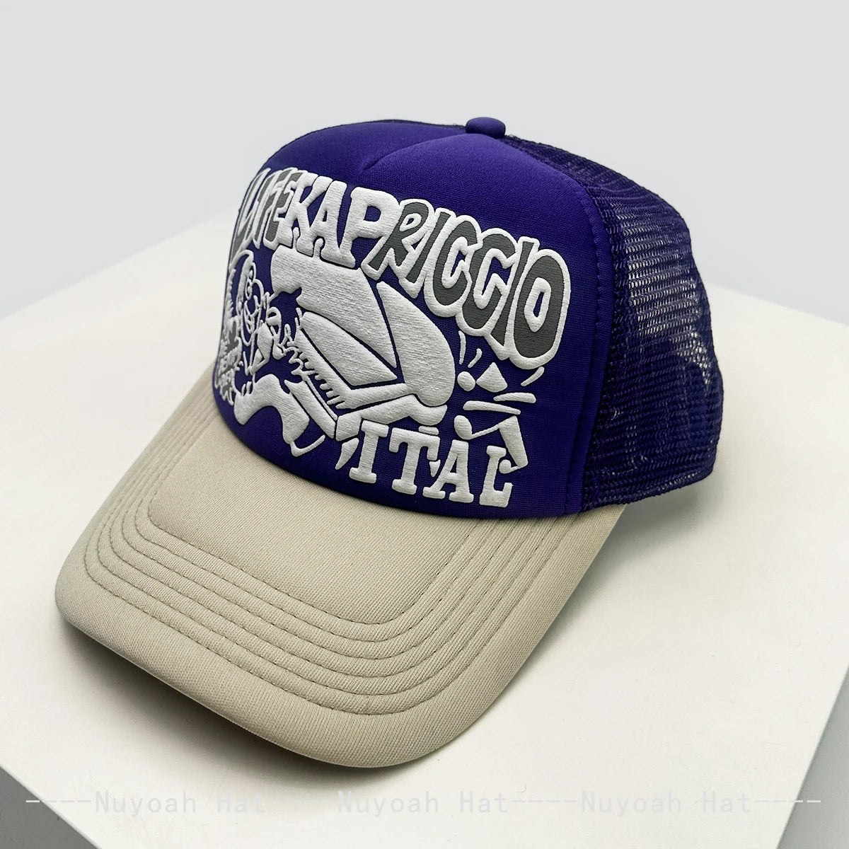 New Unisex Japanese 3D Printed Letter Baseball Hats Sunshade Personal Breathable Hip-hop Trucker Caps Color Block Versatile Mesh