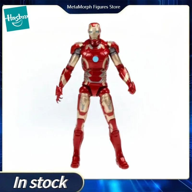 Original Hasbro Marvel Legends Series Iron Man MK43 Anime Figure Toy Collection Model