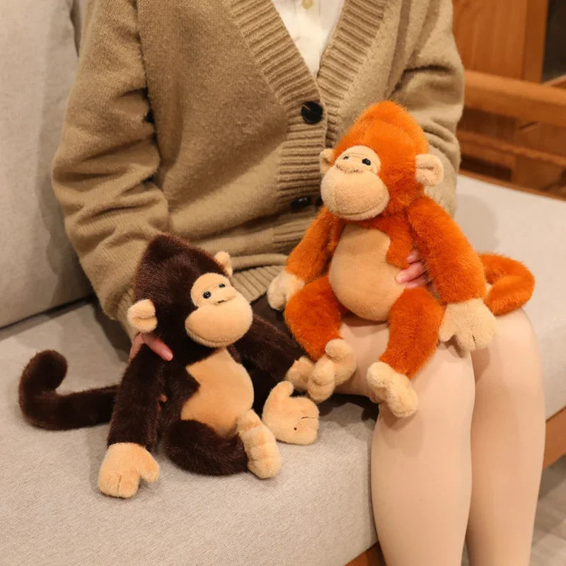 kawaii Monkey Plush Soft Comfort stuffed Dolls Decor Pillow Cartoon Animals golden monkey kids Birthday Christmas Gifts