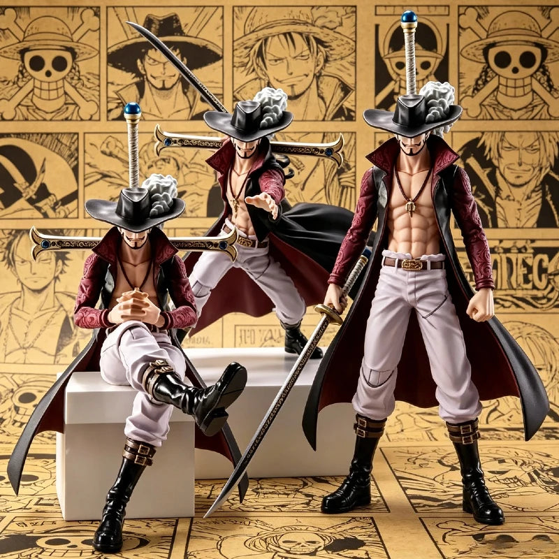 【IN STOCK】Original Bandai S.H.Figuarts One Piece Dracule Mihawk 15cm Figure PVC ABS Collectible Model Toy Gift