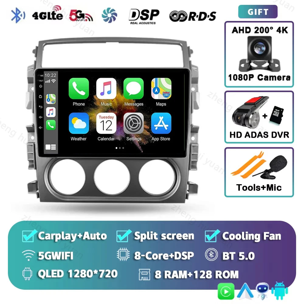 CarPlay Auto Android 15 For Suzuki Liana 1 2004 - 2008 Car Radio Multimedia navigation video DVD Autoradio Stereo 2din 4G+BT GPS
