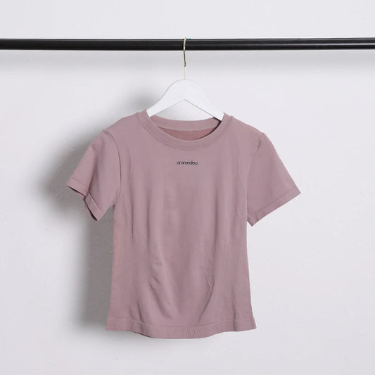 Summer Breathable Short-sleeved Yoga Clothes Women's Tops High Elastic Running Quick-drying Clothes Sports Tights T-shirts