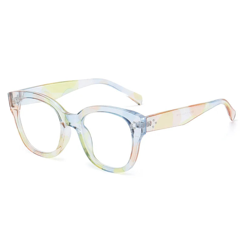 JNPCXI Fashion Square Rainbow Sunglasses Women Vintage Luxury Female Sun Glasses Shades UV400 Men Retro Trending Eyewear