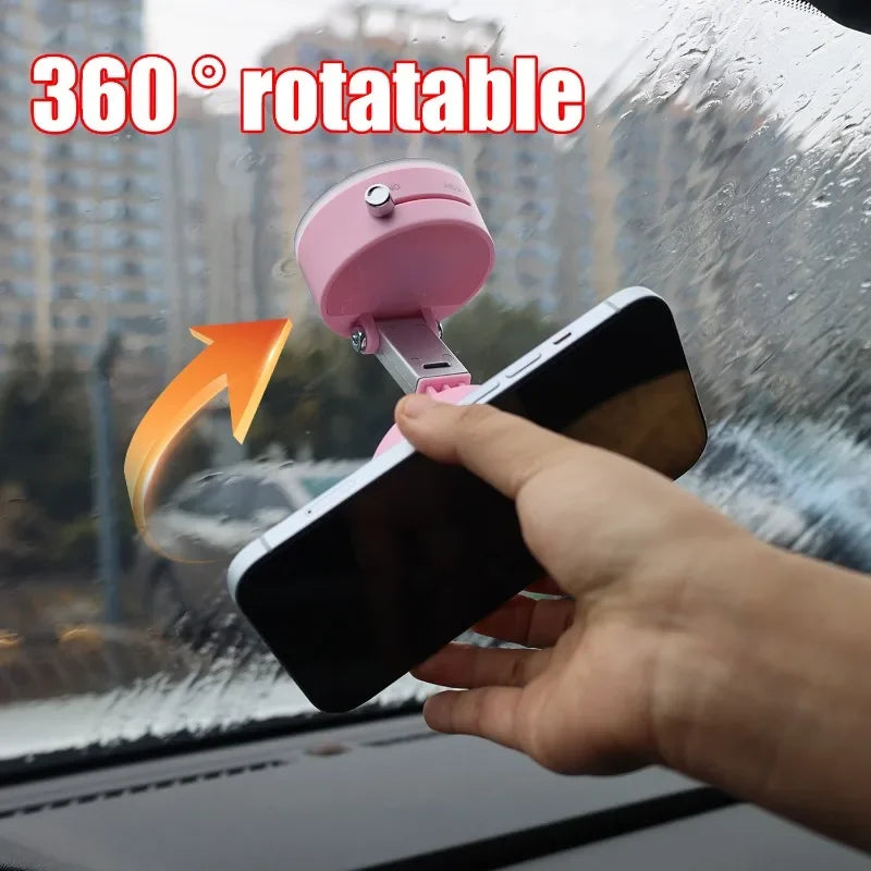 Vacuum Magnetic Suction Cup, Double Sided Hands-Free Magnetic Cell Phone Holder