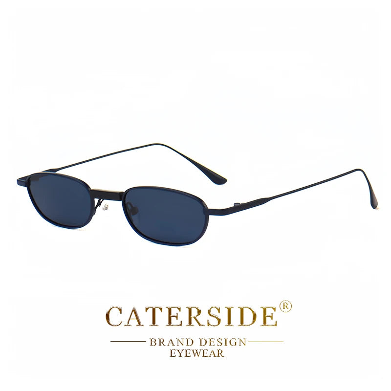 CATERSIDE Retro Polarized Sunglasses Men Small Frame TAC Lenses Punk Sun Glasses Women Fishing Outdoor Party Glasses Summer