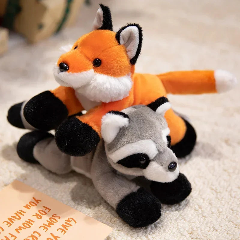 Hot Sale 22cm Mini Stuffed Forest Animals Bulk Jungle Animal Lovely Toys Lion Tiger Fox Deer Zebra Plush for Birthday Gift