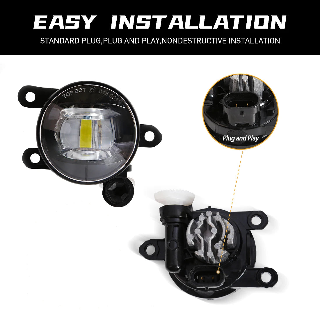 DRL For Ford Ranger Raptor 2022 2023 2024 LED Daytime Running Lights Car Front Bumper Driving Daylight LED Fog Lamp White Yellow