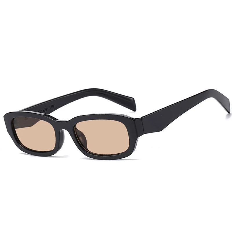 JNPCXI New Square Sunglasses Men Rectangle Small Sun Glasses Male Retro Champagne Driving Fishing Eyewear UV400