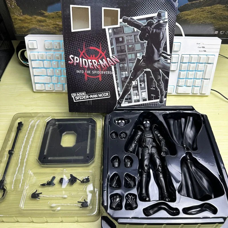 Miles Sentinel Peter Parker Sv Spider Verse Noir Action Figures PVC Collects 04