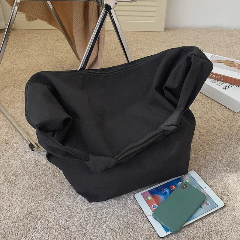 2026 New Canvas Totes Bags Women Casual Wild Ladies Handbags Solid Color Shoulder Women Bag Simple Female Messenger Bag Purses