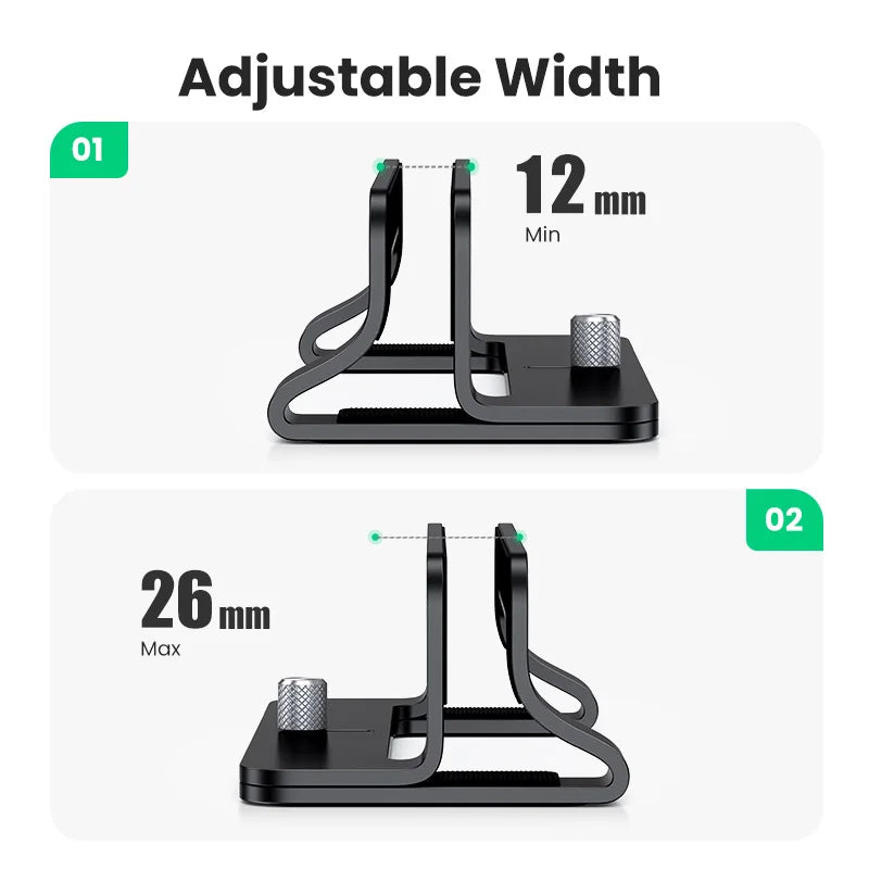 Vertical Laptop Stand MacBook Pro Aluminum Portable Notebook Tablet Phone Stand