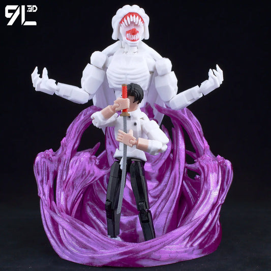 9L 3D Printed Anime Jujutsu Kaisen Sukuna Dummy 13 Shapeshift Action Figures 07