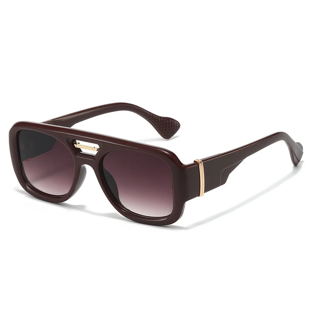 JNPCXI Fashion Square Sunglasses Women Fashion Brand Design Retro Blue Gradient Shades UV400 Men Punk Sun Glasses
