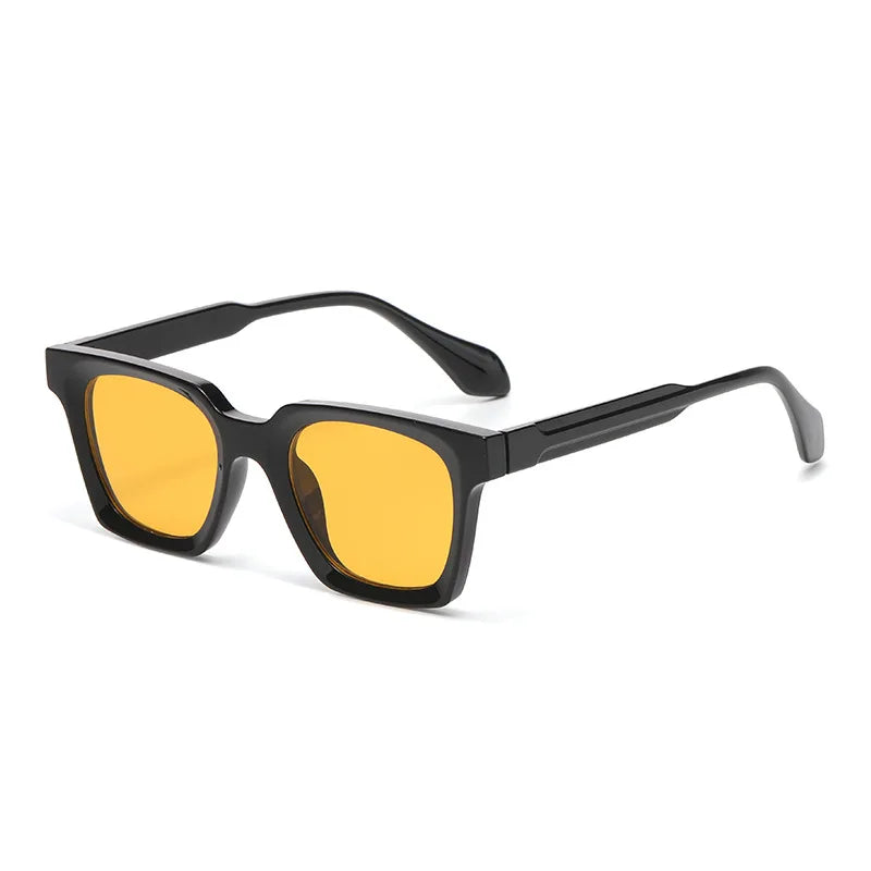 JNPCXI New Square Double Color Sunglasses Women Fashion Shades UV400 Men Trending Sun Glasses