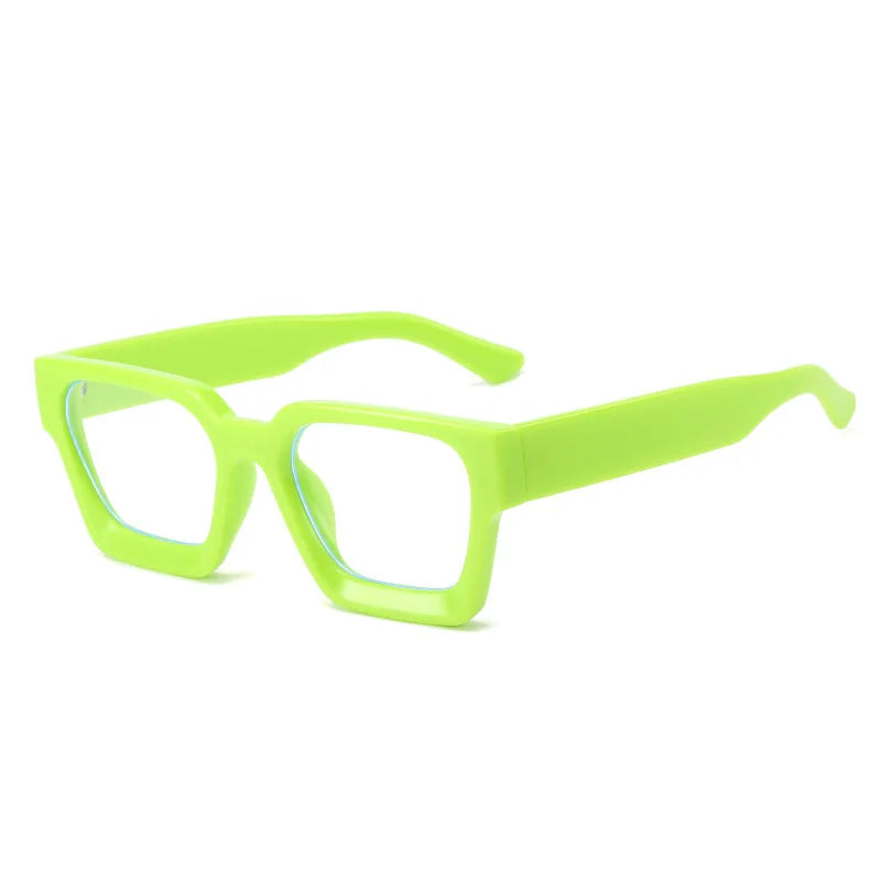 JNPCXI Vintage Glasses Frame Men Women Square Computer Frame Eyewear Blocking Glasses Optical Spectacle Eyeglass
