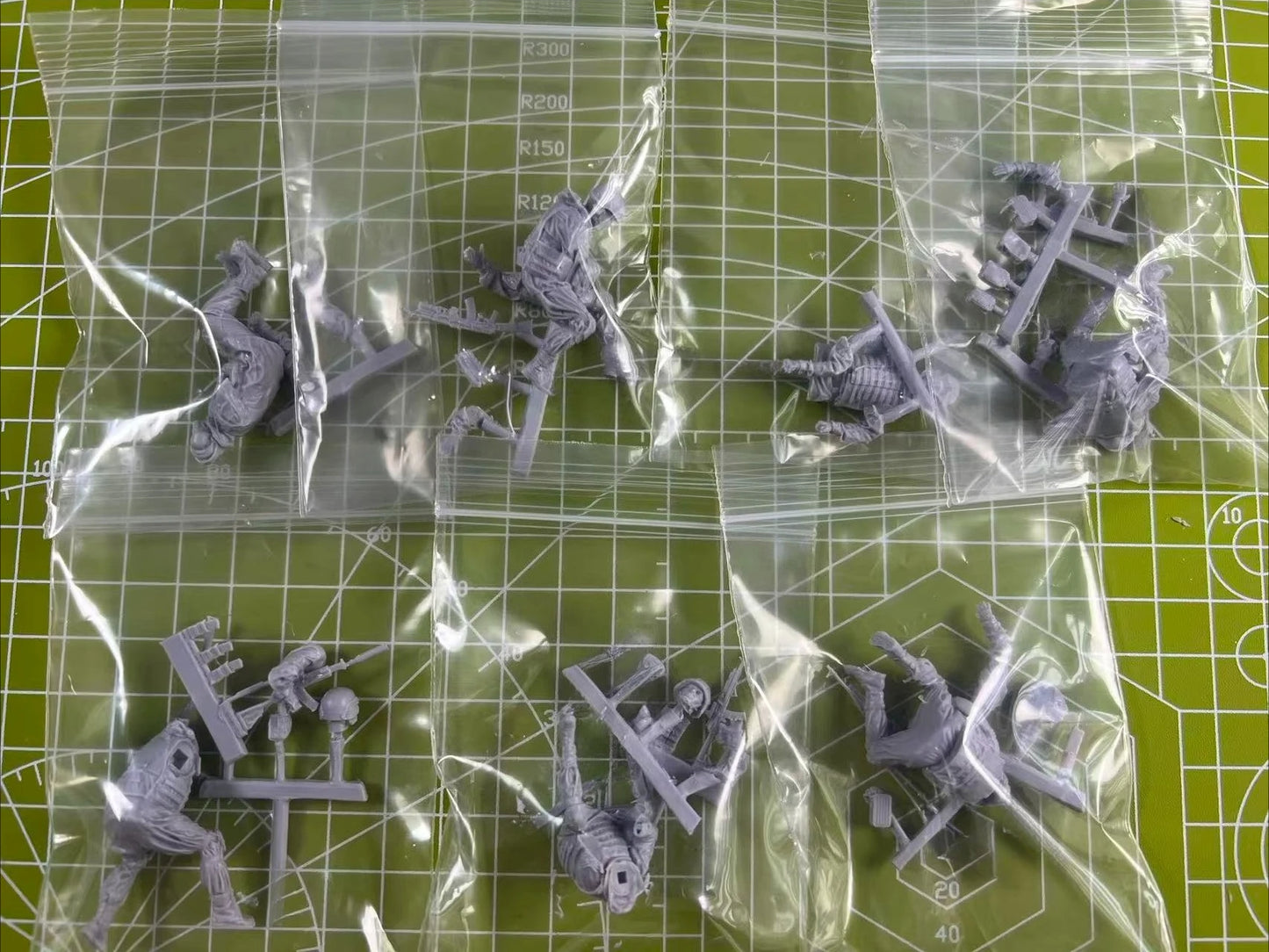 1: 35 Resin Model, US Special Forces Vehicle Mounted 7-person Model, Scene Layout, Unpainted State