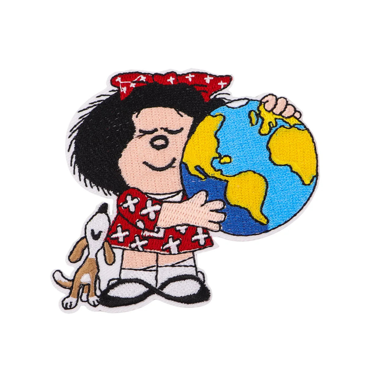 Cute Girl Iron On Patch Clothes Patch For Clothing Cartoon Embroidered Patch Garment Apparel Accessories Sewing Stickers