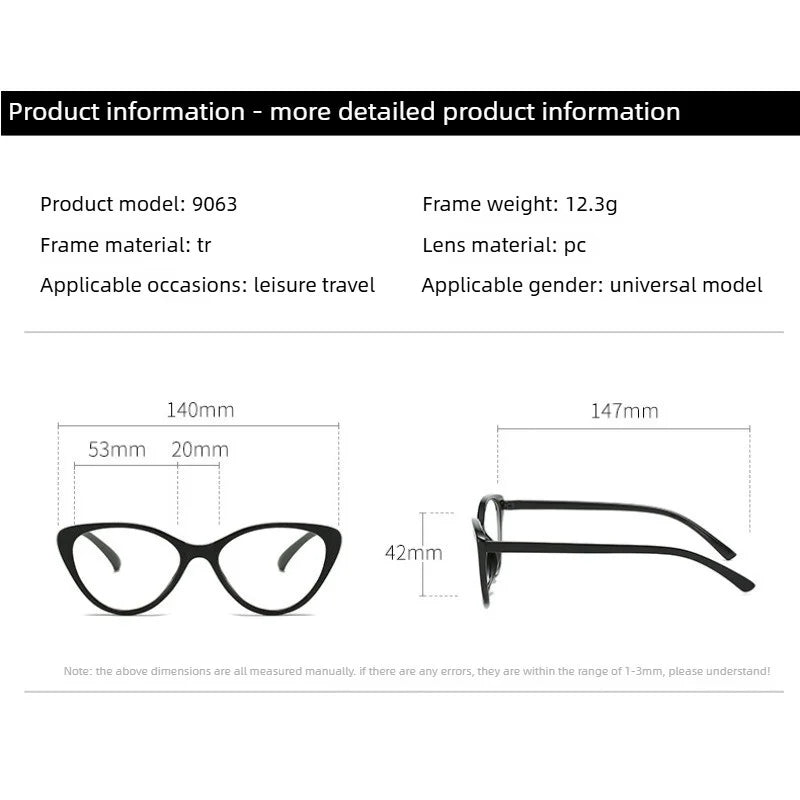 Cat Eye Glasses Women Ladies Cat eye Blue Light Blocking Computer Readers Anti Glare Fashion Eyewear