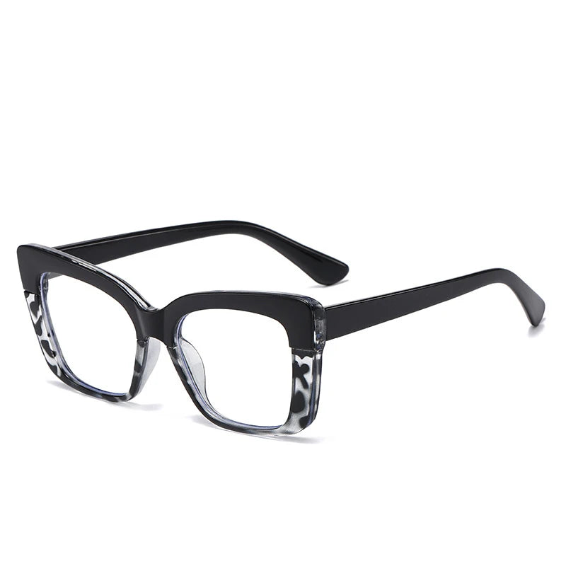 JNPCXI Square Colorful Women Glasses Frame Fashion Polygon Clear Anti Blue Light Eyewear Men Optical Rainbow Frame