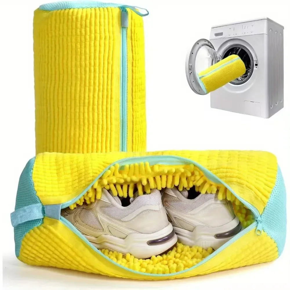 2/1PCS Shoe Washing Bag Washing Machine Laundry Bags with Zipper Closure Shoes