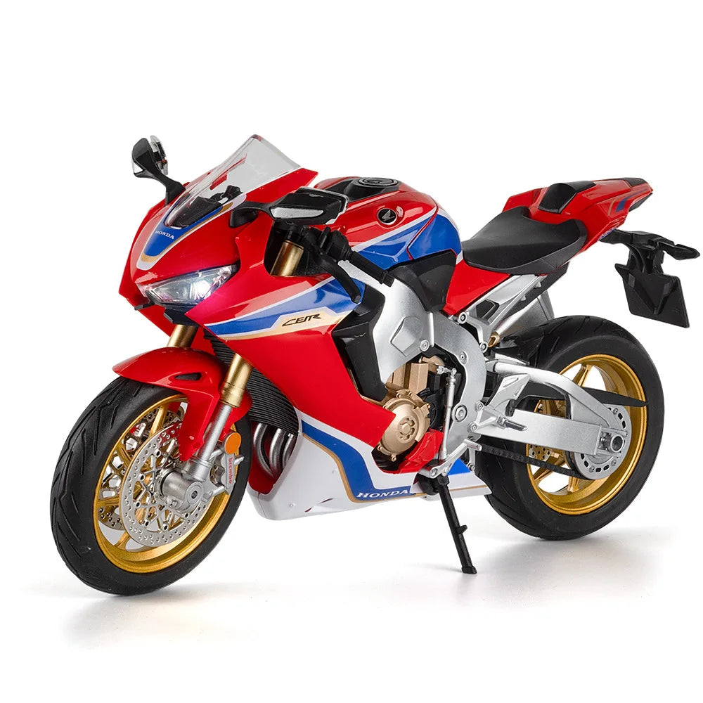 1:9 Honda CBR1000 Monkey Alloy Motorcycle Model Diecast Toys Front Wheel Steering Light Miniature Vehices Children Birthday Gift