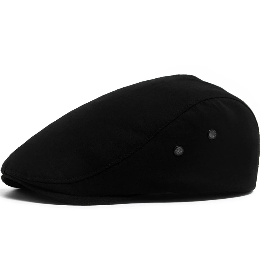 Men Linen Flat Cap Summer Breathable Newsboy Ivy Gatsby Beret Hat Wmoen Casual Vintage Driving Cabbie Hat With Ventilation Holes