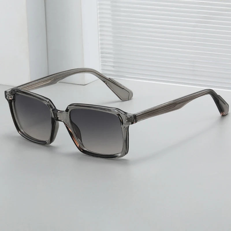 JNPCXI New Vintage Square Sunglasses Women Gradient Mirror Shades UV400 Fashion Punk Men Sun Glasses