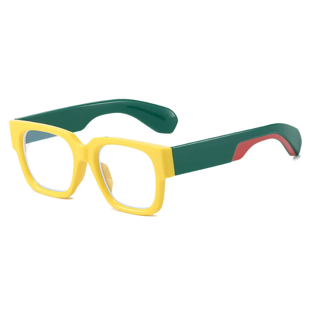 JNPCXI New Fashion Square Women Glasses Frame Clear Anti-Blu-Ray Eyewear Retro Men Optical Frame Computer Goggles