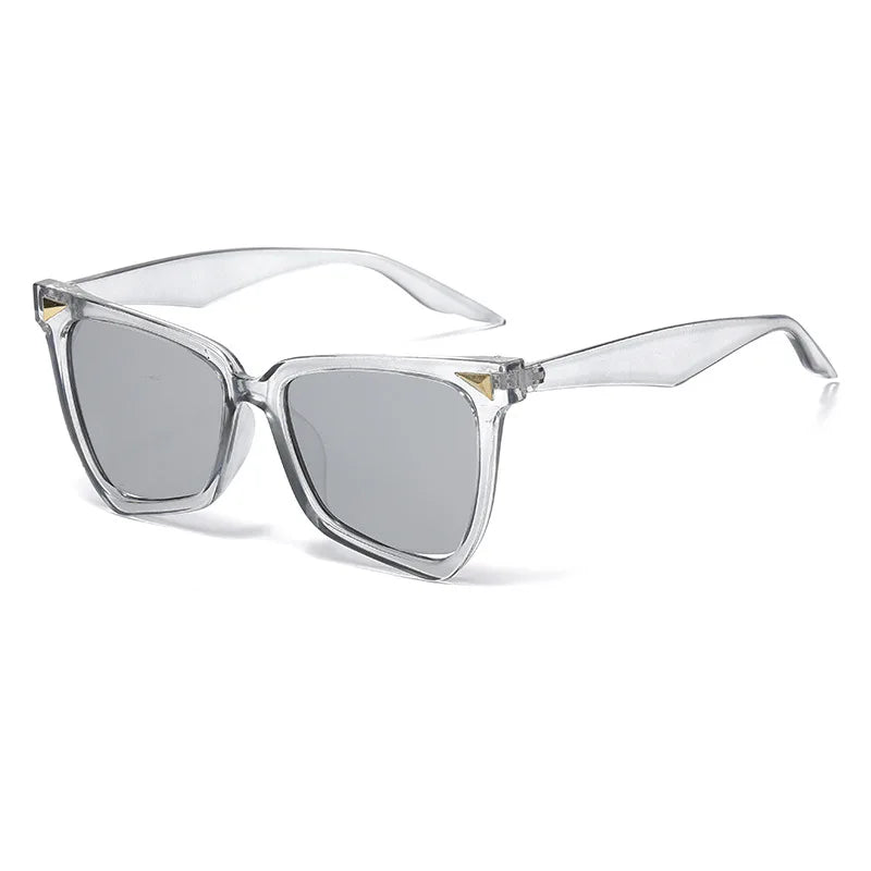 JNPCXI Rainbow Cat Eye Vintage Women Sunglasses Brand Black Round Cool Men Pilot Sun Glasses