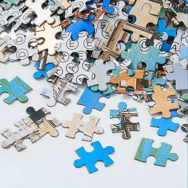 75*50CM Adult 1000 Pieces Paper Jigsaw Puzzle Lovely Cure High Difficulty Decompression Puzzle Birthday Gift  Educational Toy