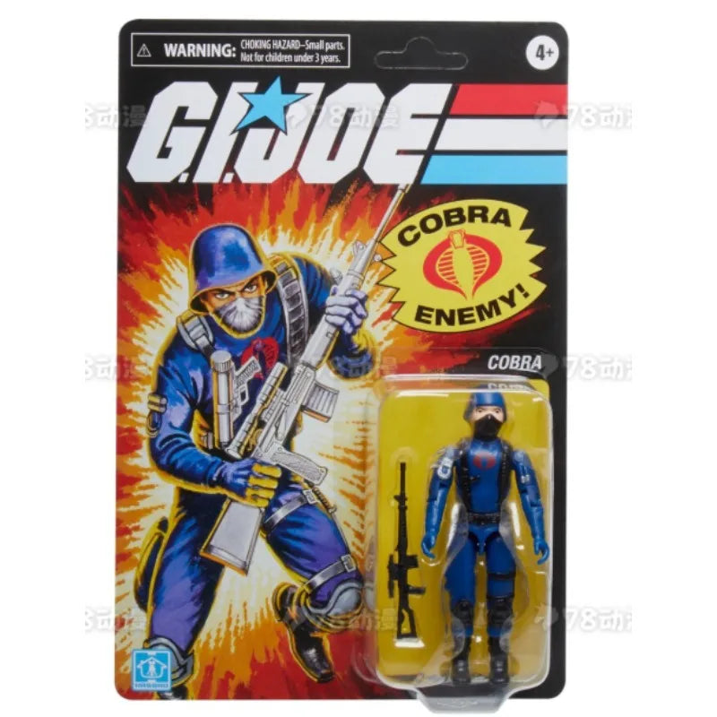 Original Hasbro G.I. Joe Classified Series Retro Collection Cobra Officer & Cobra Trooper 2-Pack Anime Figures Toys Models