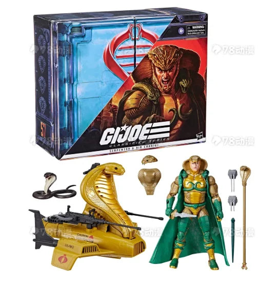 Original Hasbro G.I. Joe Classified Series SERPENTOR G AIR CHARIOT Anime Figures Toys Models Collection