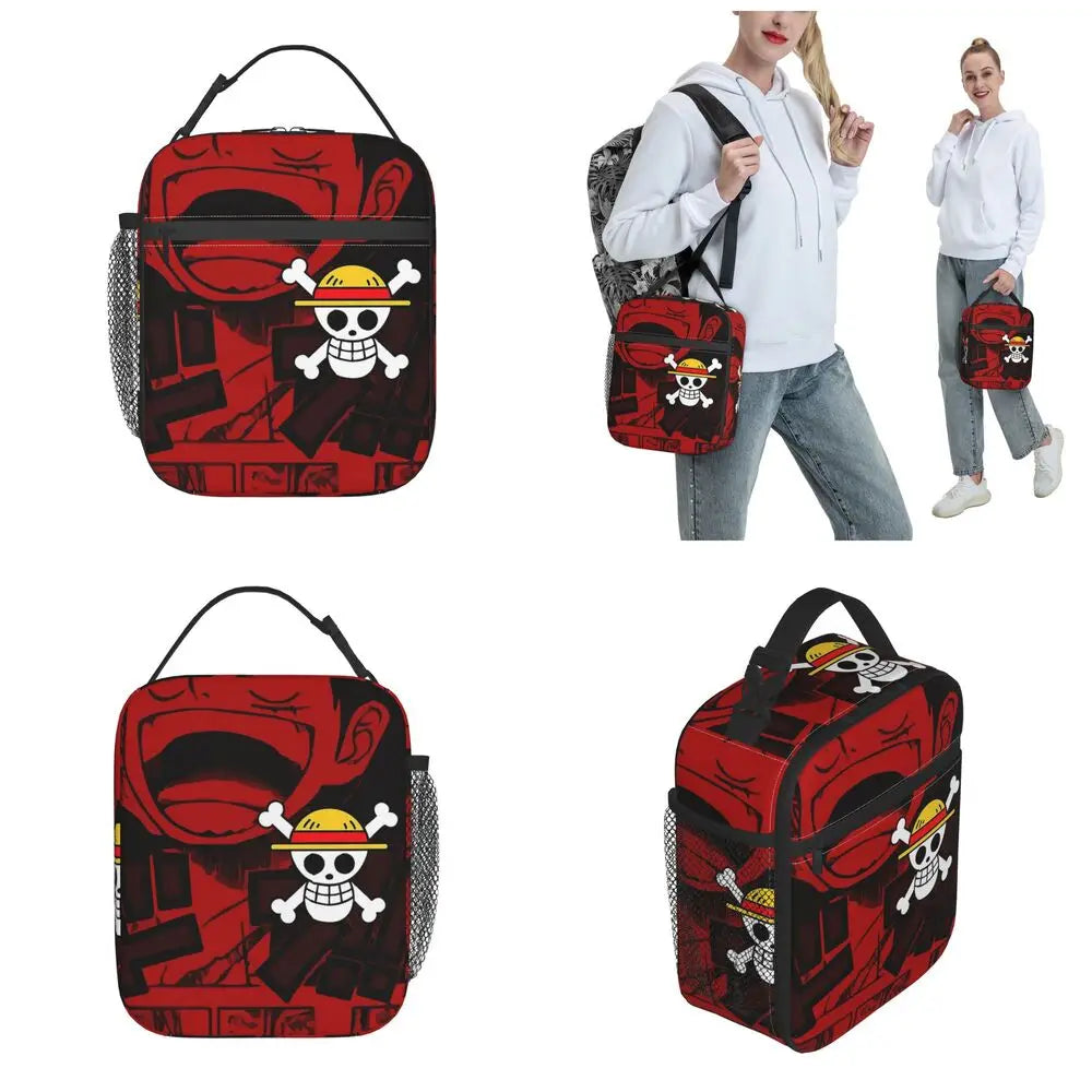 One Piece Monkey D Luffy Anime Insulated Lunch Thermal Bag Work School Bag M15