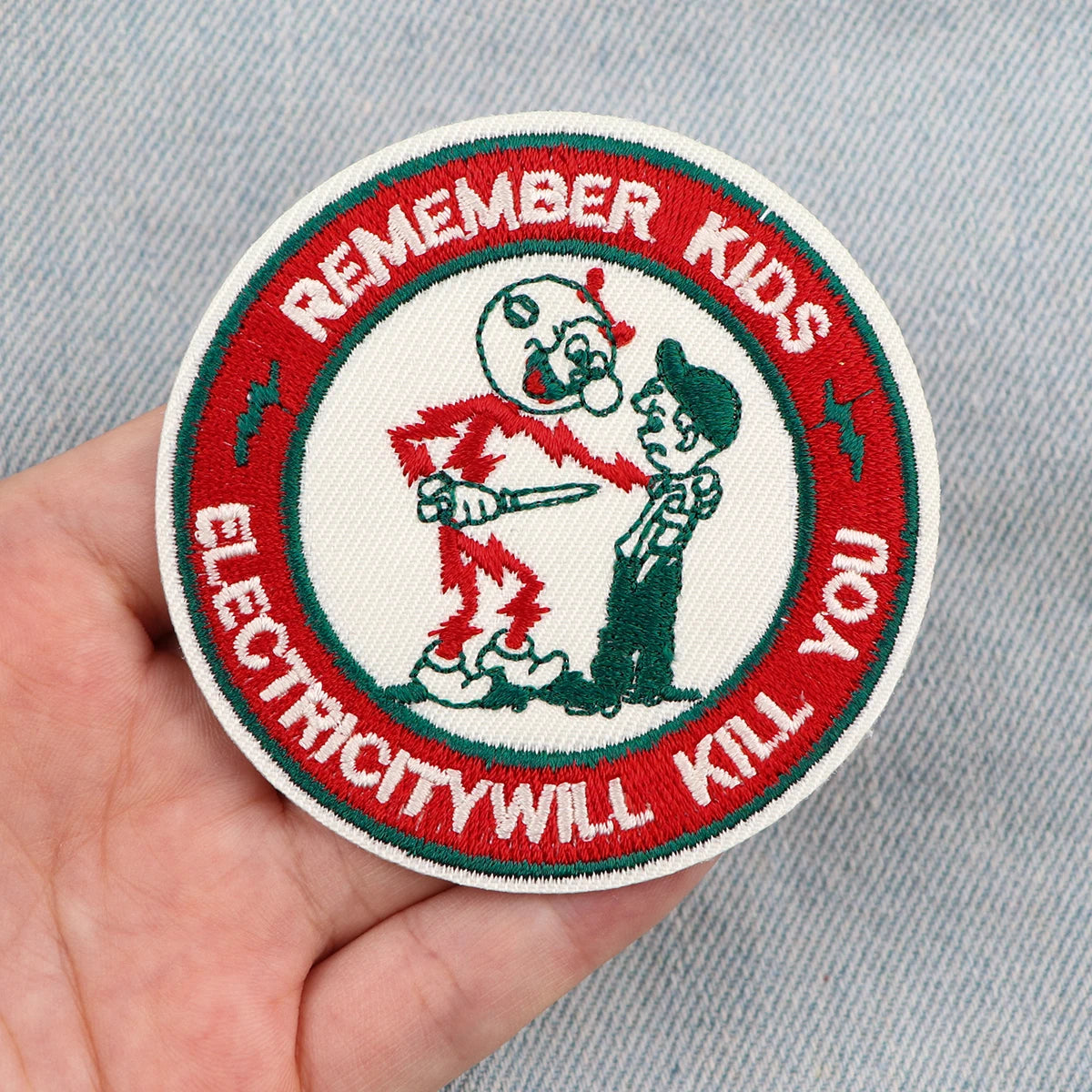 EW PEOPLE Patch Letters Embroidery Patch Iron On Patches For Clothing Thermoadhesive Patches On Clothes DIY Sew Badges