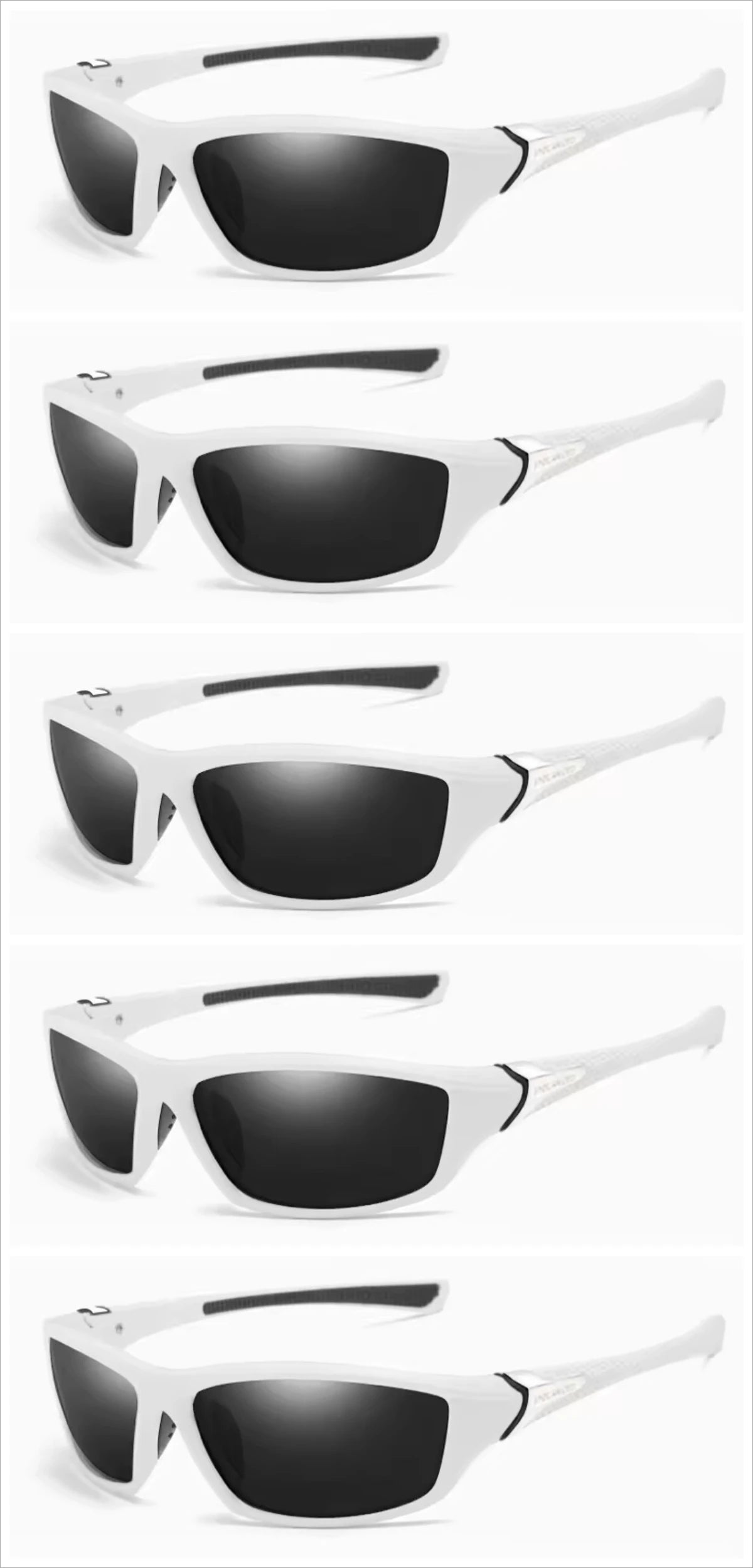 5pcs Popular Retro Unisex Sports Sunglasses Suitable for Outdoor Cycling Wear