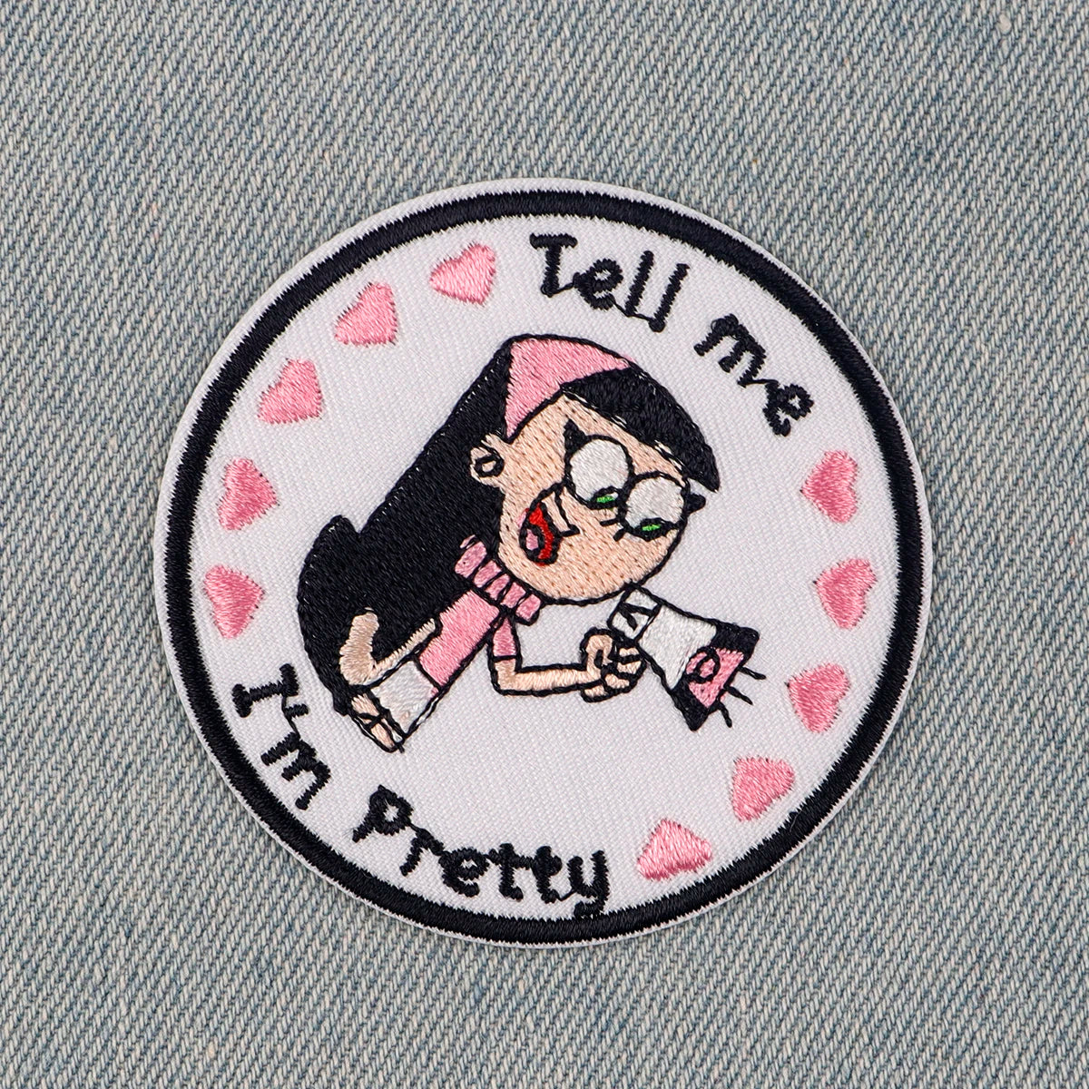 Pretty Girl Patch Cartoon Embroidered Patches For Clothes DIY Iron On Patches For Clothing Patches On Clothes Sew