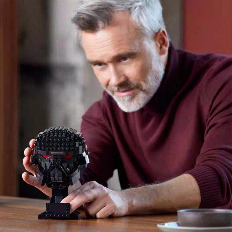 MOC TIE Fighter Pilot Helmet Spaceship Battle Model Building Blocks Architecture