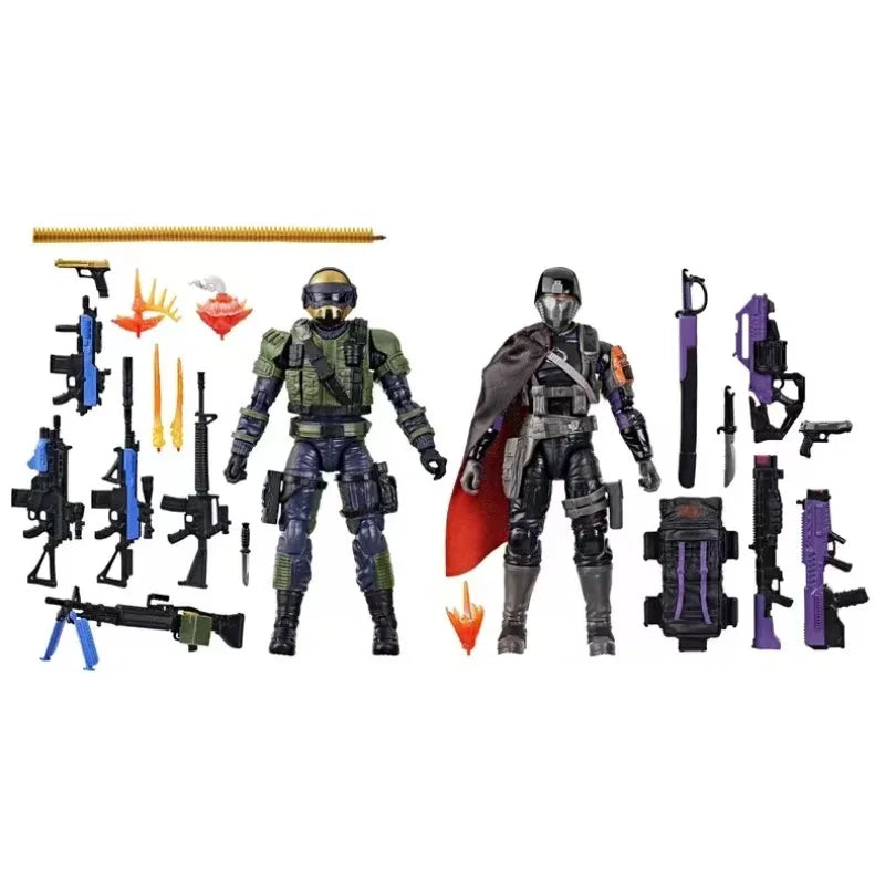 Original Hasbro G.I. Joe GI Joe Classified Series 141 Steel Corps Commander Vs Twilight Guard Action Figure Collection Toys