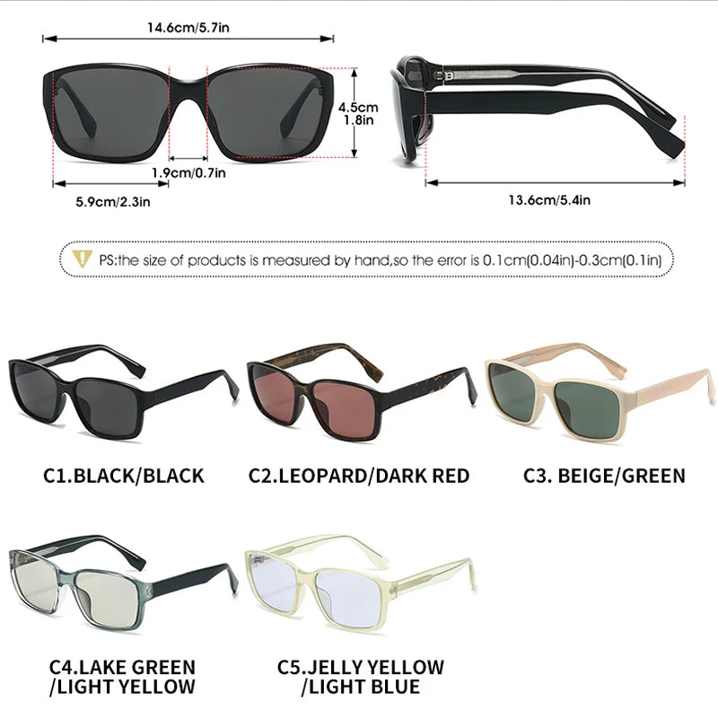 JNPCXI New Fashion Retro Square Sunglasses Women Men High Quality Trending Product Popular Outdoor Driving Shades Oculos