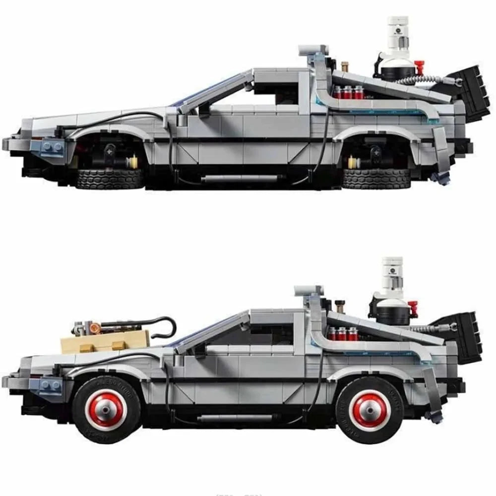 1872PCS Back to the Future Time Machine DeLorean DMC-12 Car Building Blocks Set