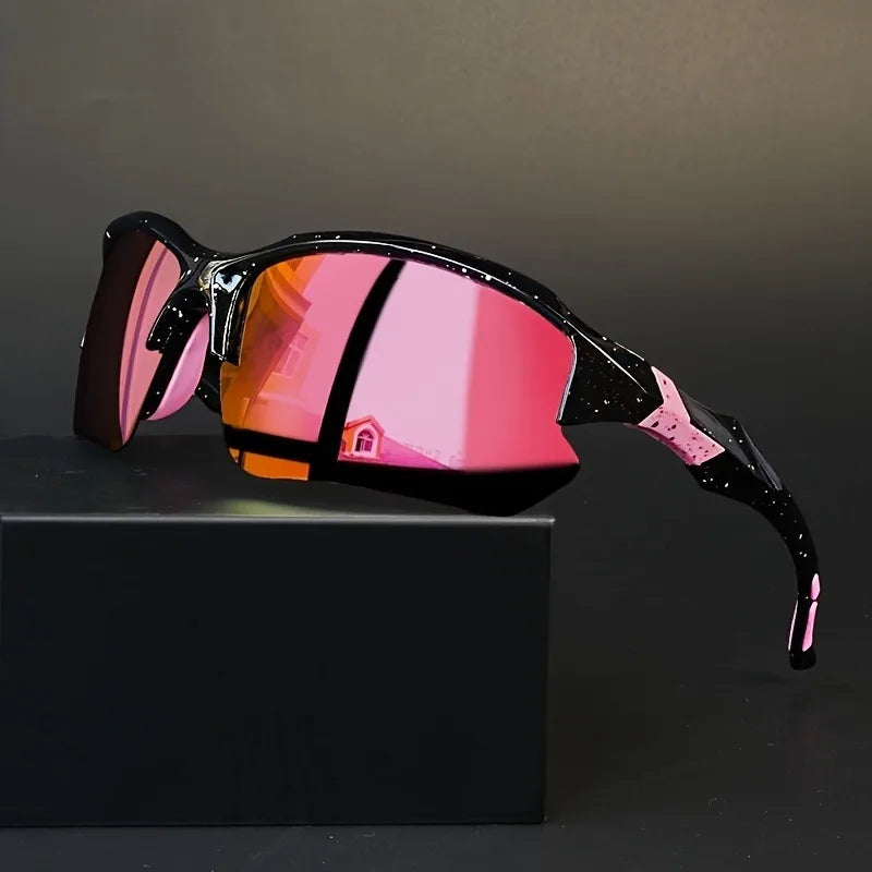 2PCS Unisex Fashion Semi-Framed Sports Sunglasses
