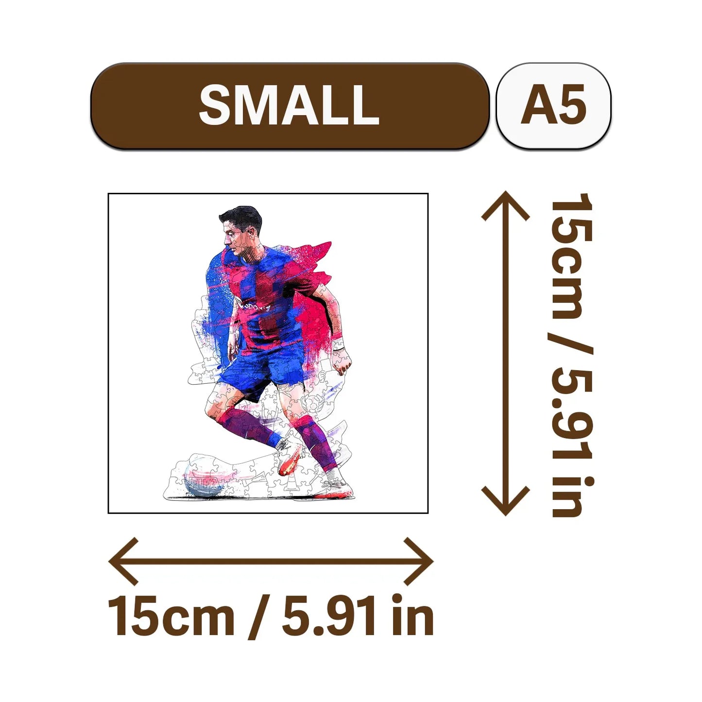 Football Genius Wooden Jigsaw Puzzle Wood Home Decor Painting Christmas and Halloween Gift Toy for Teen and Kid