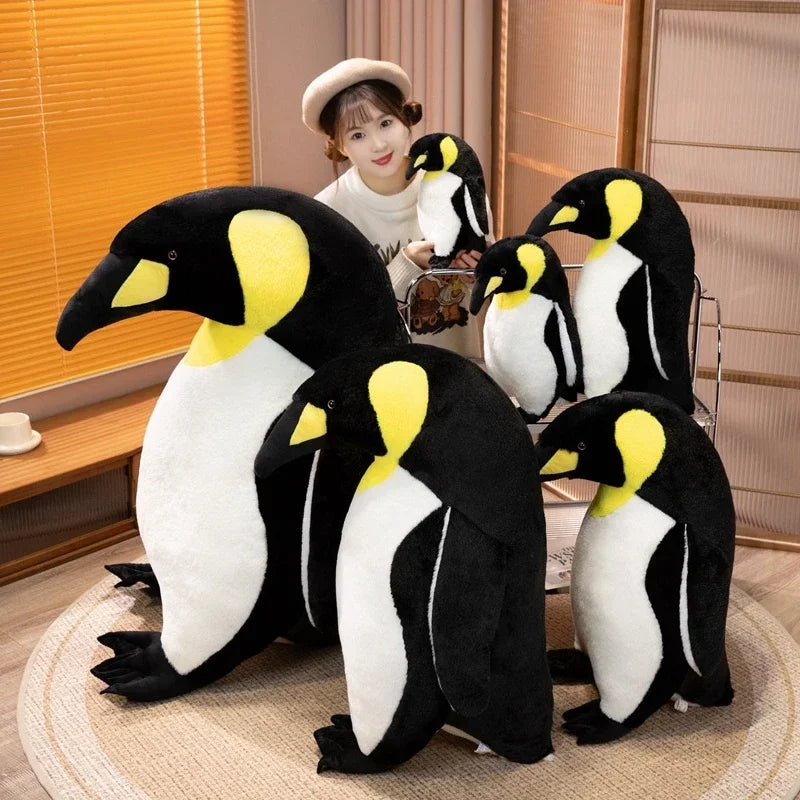 Cute Fluffy Simulation Plush Toy Kawaii Penguin Peluche Real Life Animal Doll Home Decoration Children Kids Birthday Gifts