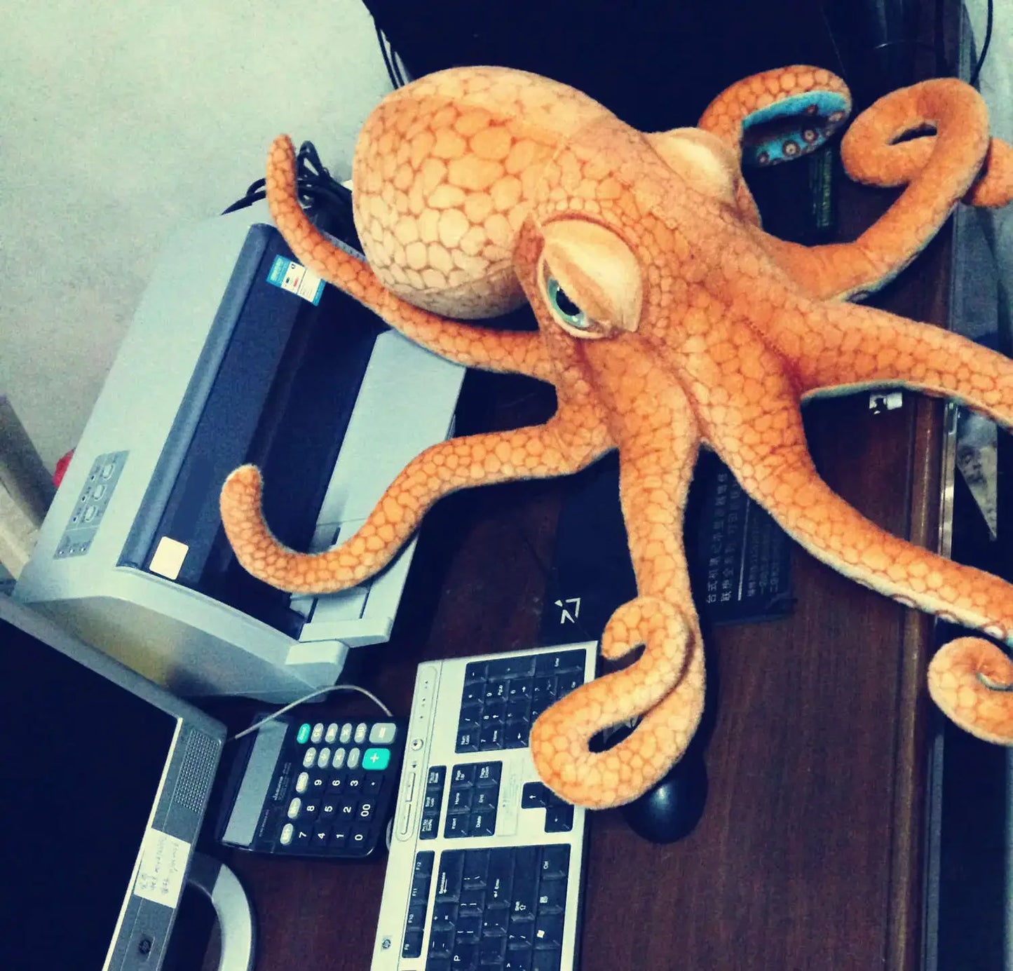 Simulation Octopus Tucked Stuffed Realistic Squid Toys Animal Dolls Funny Decor Realistic Squid High Quality Gifts For Friends