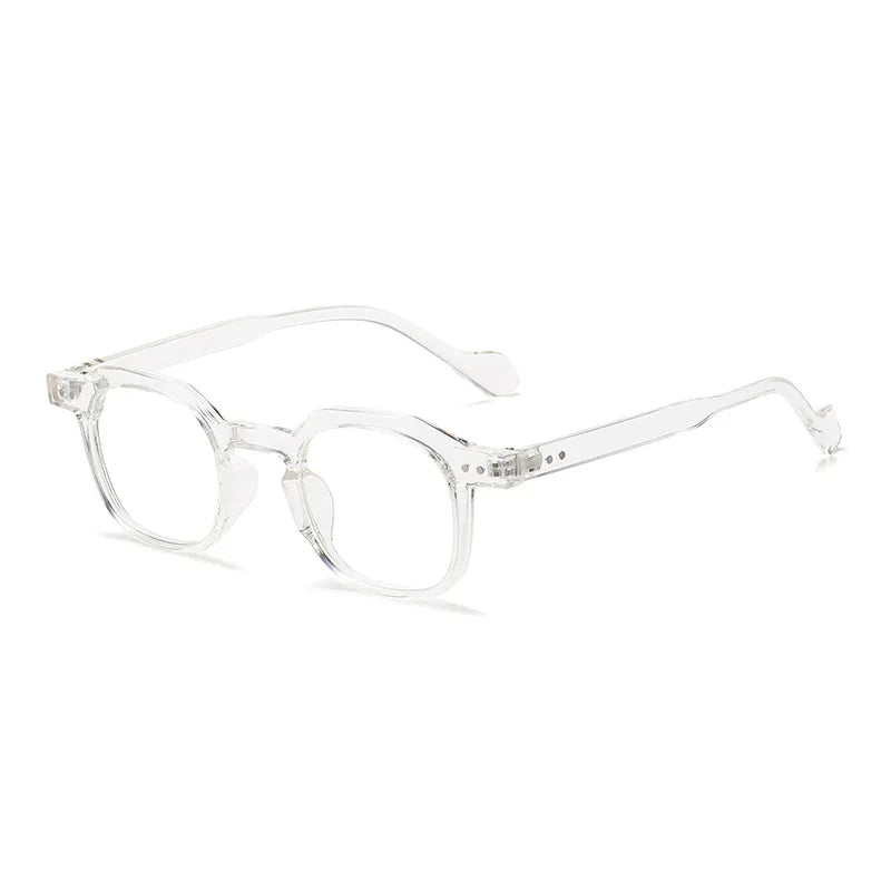 JNPCXI New Retro Small Square Men Glasses Frame Fashion Punk Eyewear Clear Anti-Blu-Ray Women Optical Frame Computer