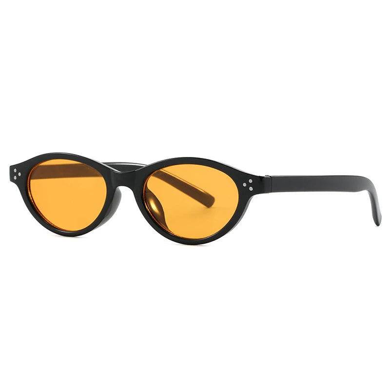 JNPCXI Retro Cat Eye Sunglasses Fashion Trendy Small Frame Sunglasses Punk Cat Eyes Sun Shade Sun Protection Glasses