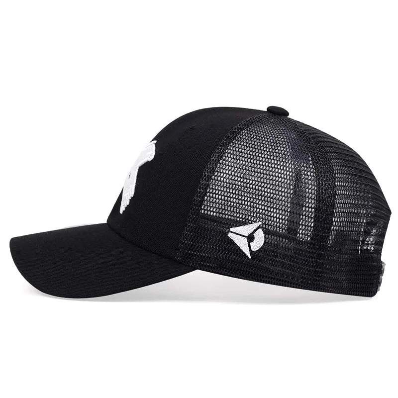 Men Women Mesh Baseball Cap Outdoor Sport X Letter Snapback Hat Breathable Hats